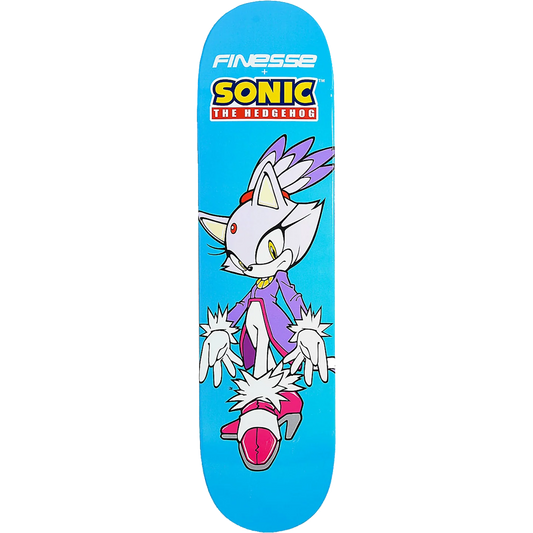 8.5" Finesse X Sonic the Hedgehog Blaze Skate Deck