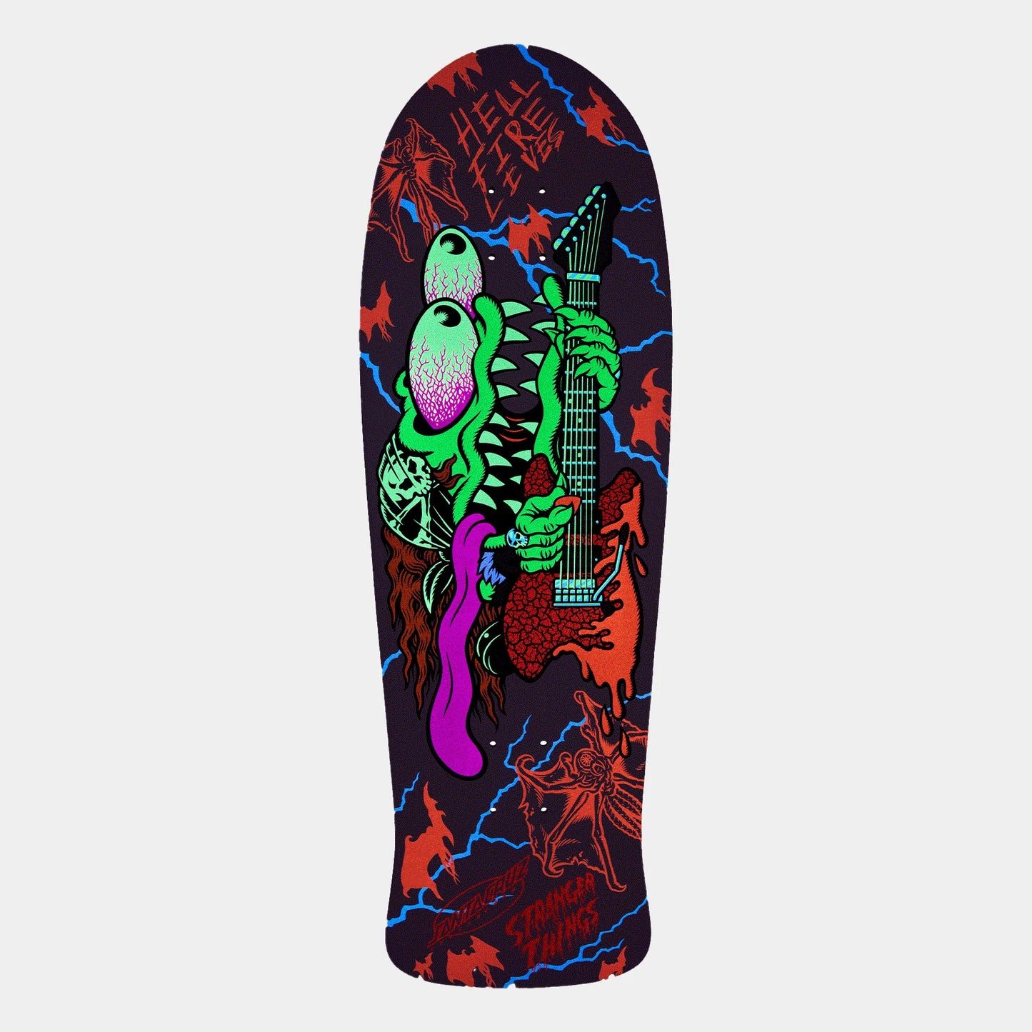 10.1" Santa Cruz X Stranger Things Limited Edition Meek Slasher Eddie Reveal Skate Deck