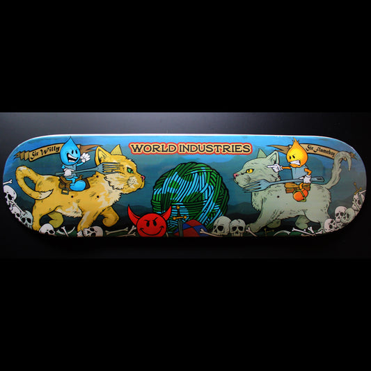 8.25" World Industries 'Cats Jousting' Deck