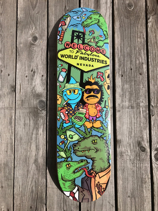 8.25” World Industries 'Fear and Loathing' Skate Deck