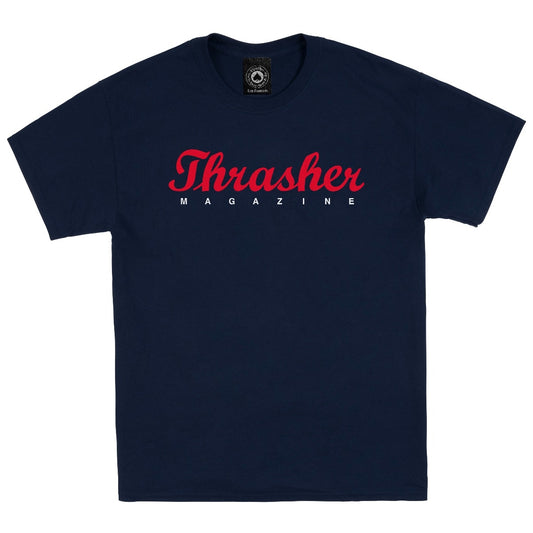 Thrasher Script Navy T-Shirt